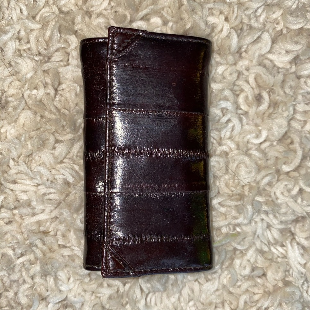 Brown Eel Skin Key wallet